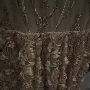 Elegant Cream Floral Dress